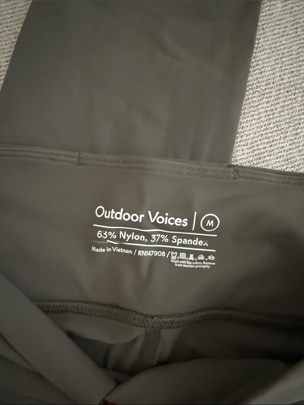 Outdoor Voices Dark Olive Green Leggings - Picture 2 of 3